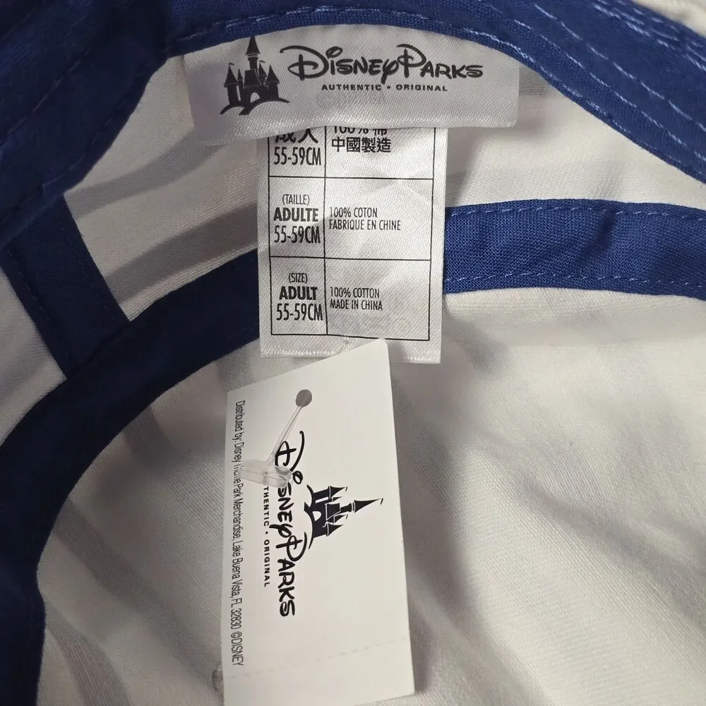 Disney Parks Striped‎ LOVE Mickey Minnie Mouse Stripes Adult Cadet Hat Cap